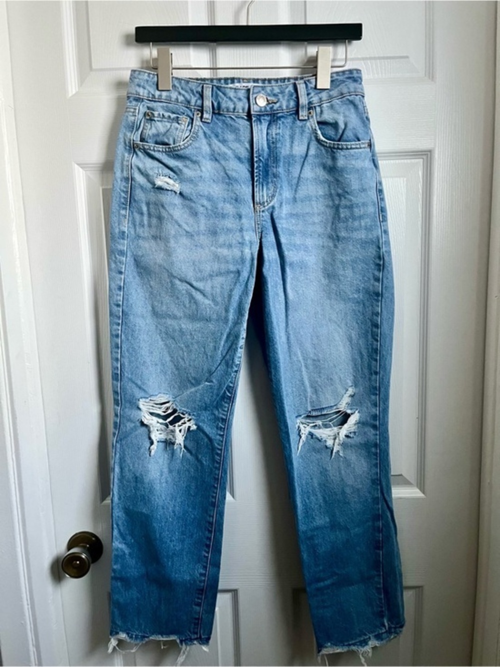 3/25$💥 Jeans Garage Denims Size 7 / 28 Vintage Straight Mom Straight Ripped